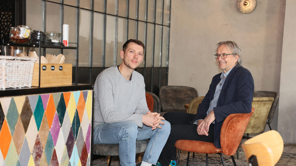 Dylan Stuka und Andreas Bartosinski, zwei der drei Geschäftsführer*innen
